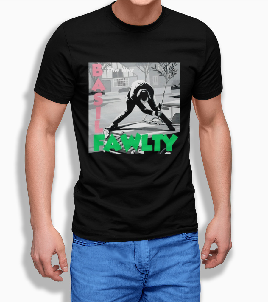 Basil Fawlty The War John Cleese British Comedy Iconic Scene T-Shirt