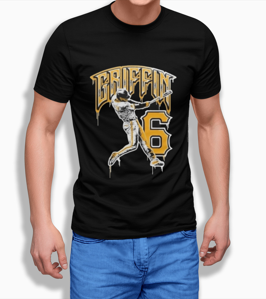Konnor Griffin 6 Batting Baseball Pittsburgh Pirates T-Shirt