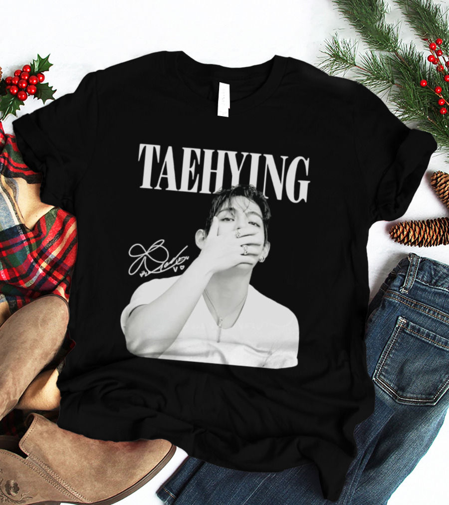 TAEHYUNG BTS V K Pop Fashion Style Signature T-Shirt