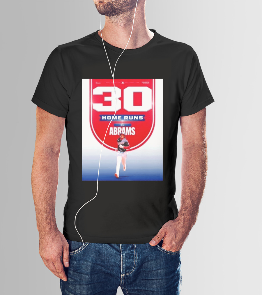 30 Home Runs CJ Abrams Washington Nationals T-Shirt