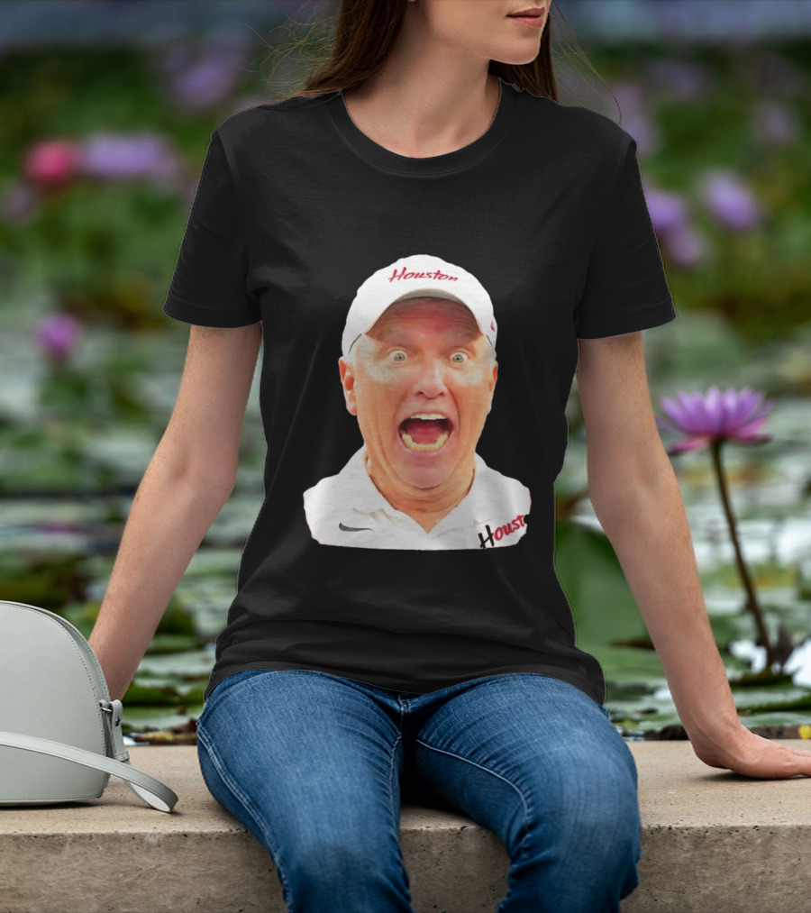 Dana Holgorsen Houston Cougars Coach Excited Expression College Football T-Shirt