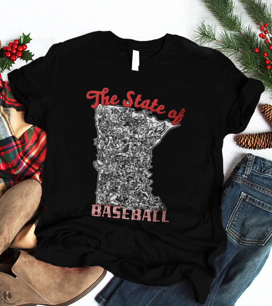 Minnesota Baseball Teams Collage The State Of Baseball T-Shirt