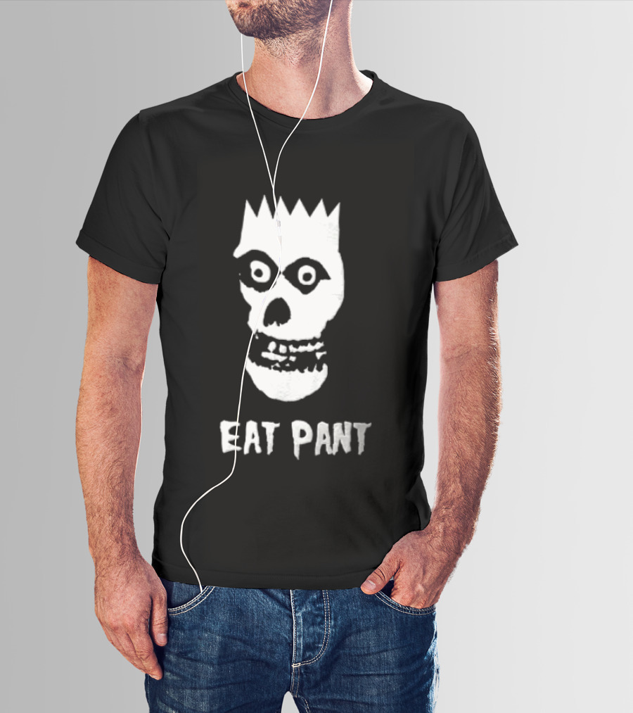 Misfits The Ghost Mashup EAT PANT Skull Head T-Shirt