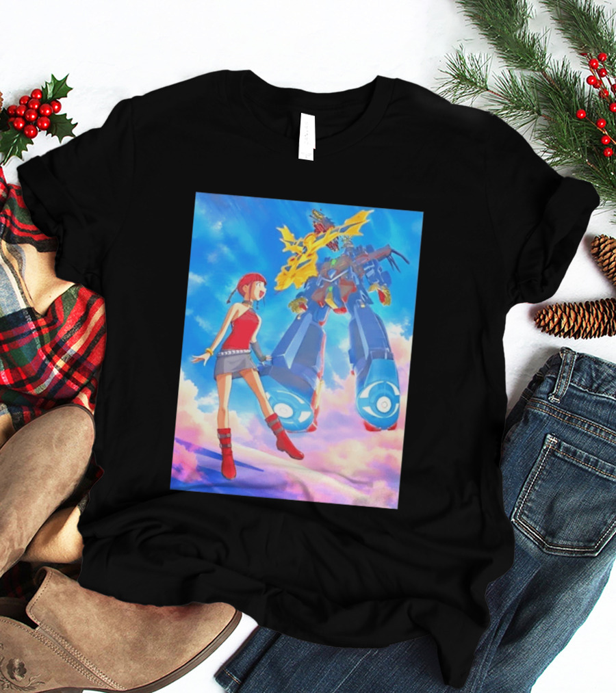 Dorothy Wayneright With The Big O Mecha From The Big O Anime Series T-Shirt