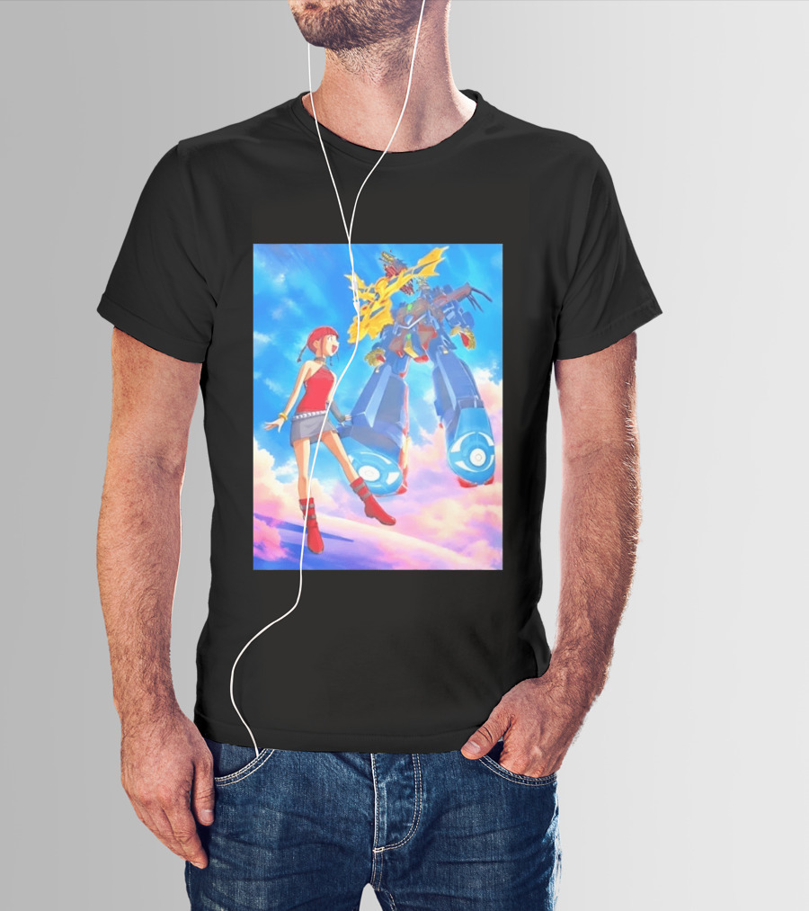 Dorothy Wayneright With The Big O Mecha From The Big O Anime Series T-Shirt
