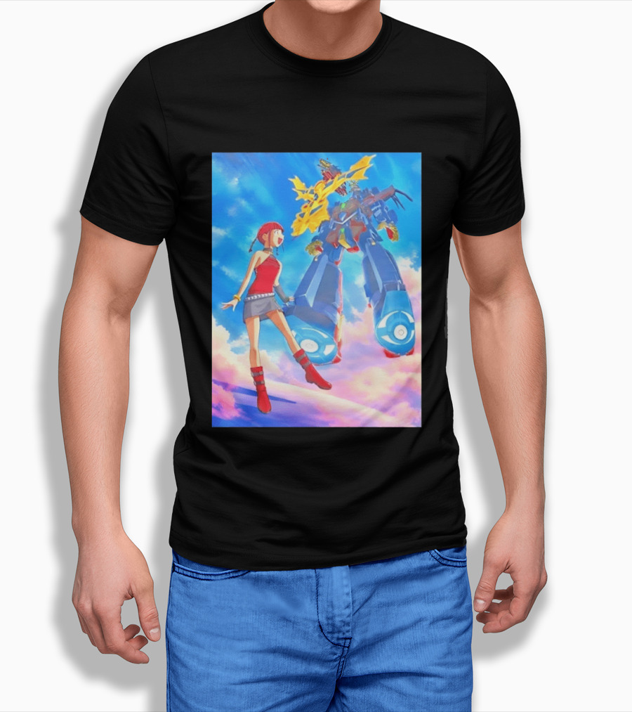 Dorothy Wayneright With The Big O Mecha From The Big O Anime Series T-Shirt