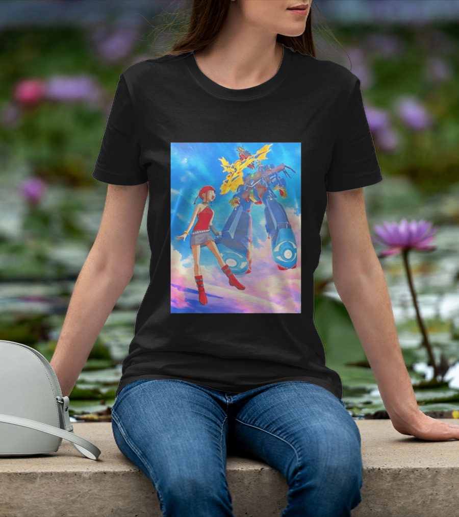Dorothy Wayneright With The Big O Mecha From The Big O Anime Series T-Shirt