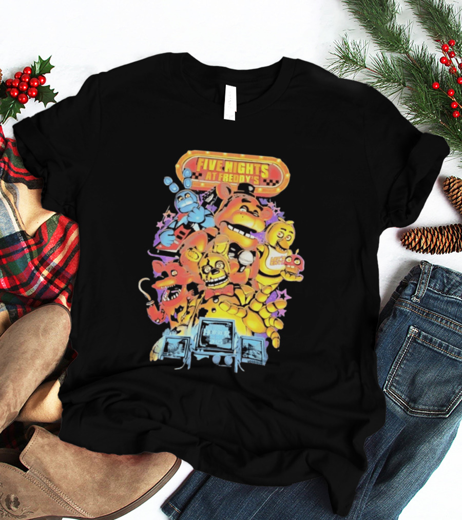 Five Nights At Freddy's Horror Nights 2023 Animatronic Characters T-Shirt