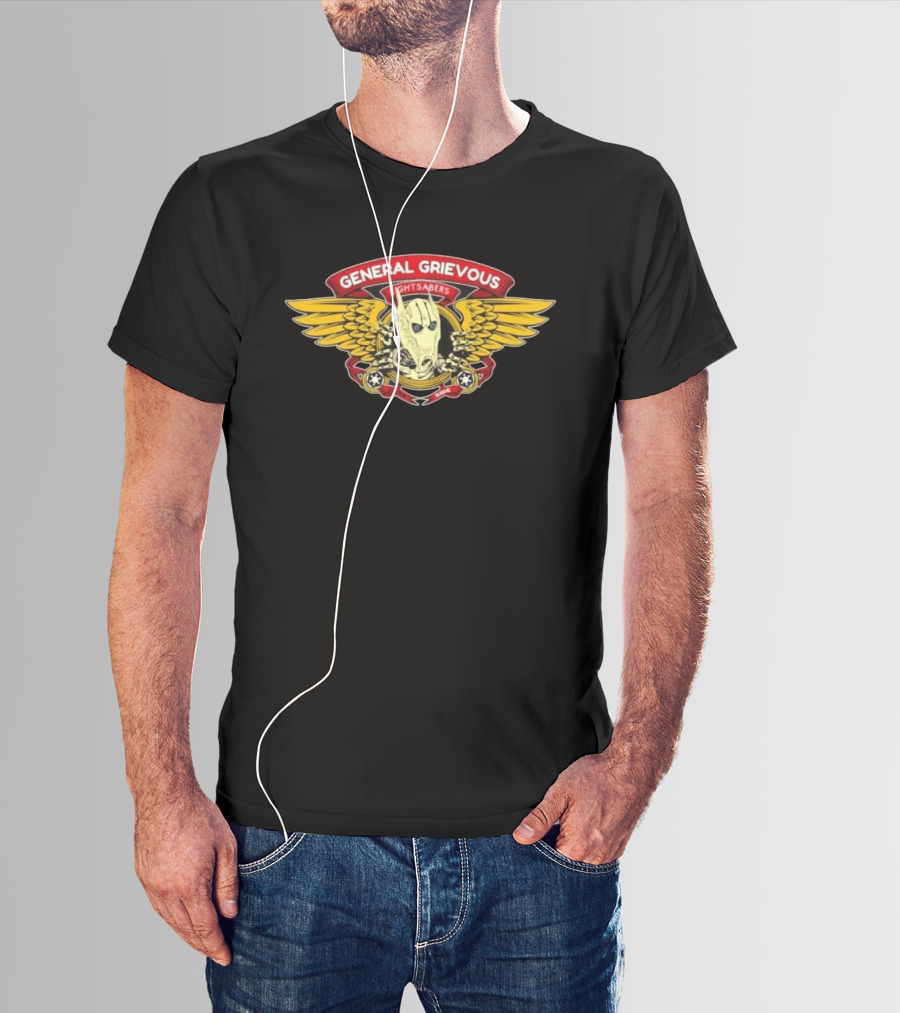 General Grievous Lightsabers Wings Dark Side Star Wars T-Shirt