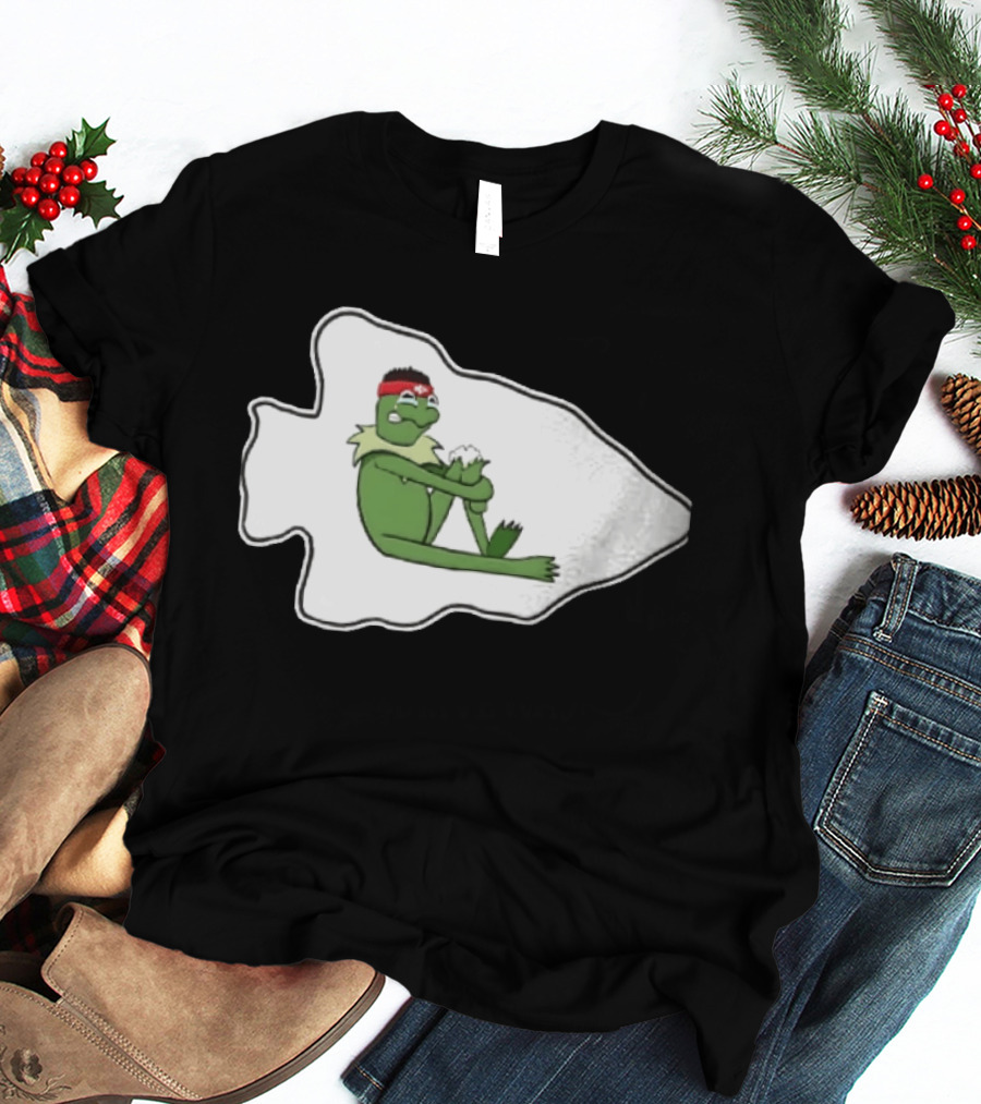 Patrick Mahomes Kansas City Chiefs Crying Kermit Meme T-Shirt