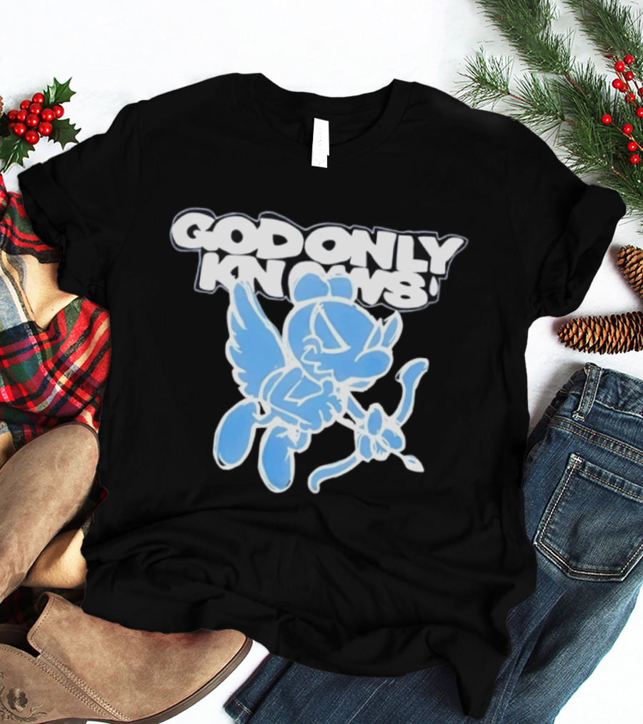 God Only Knows Blue Cupid Angel Streetwear T-Shirt