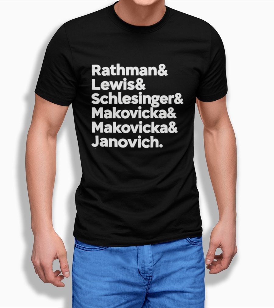 Rathman Lewis Schlesinger Makovicka Makovicka Janovich Nebraska Cornhuskers Fullback Legacy T-Shirt