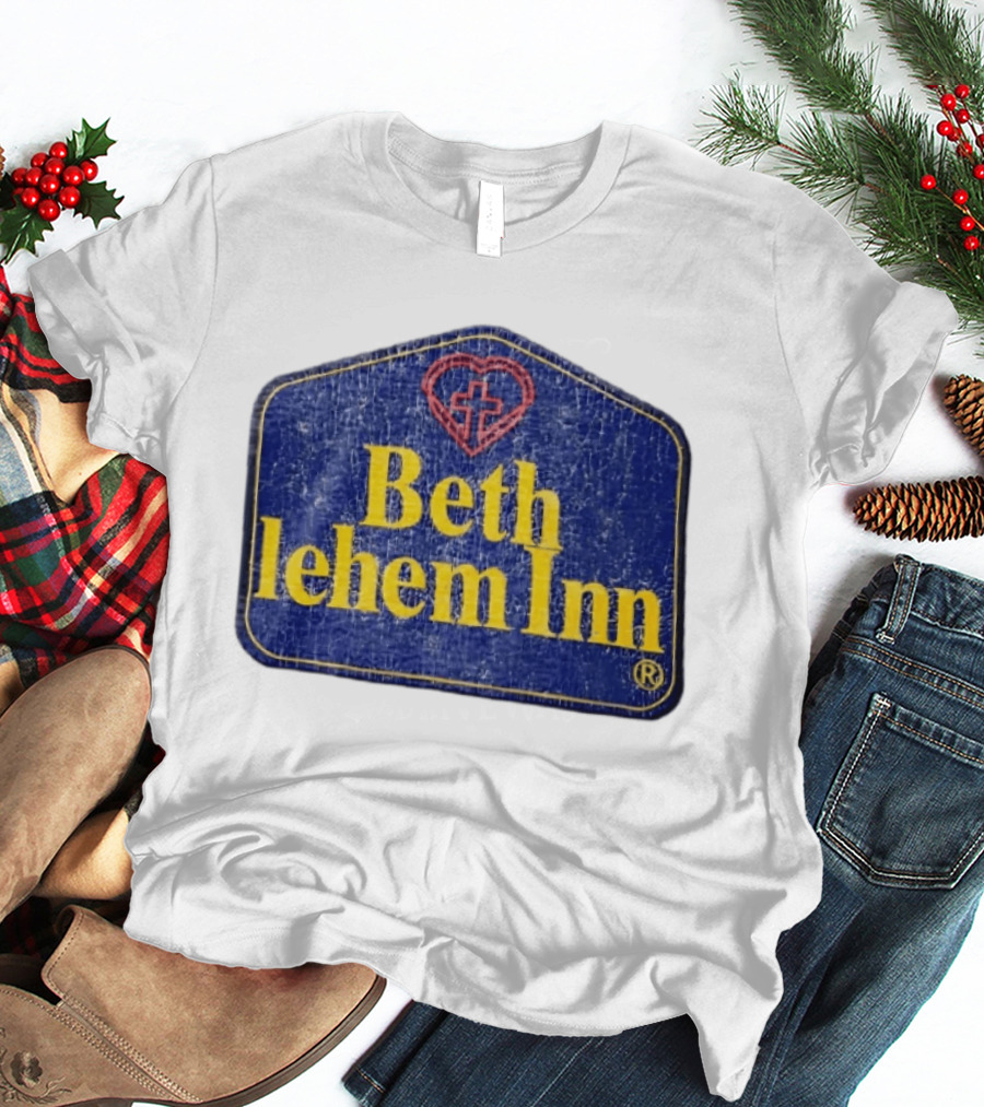 Bethlehem Inn Heart With Cross Christian T-Shirt