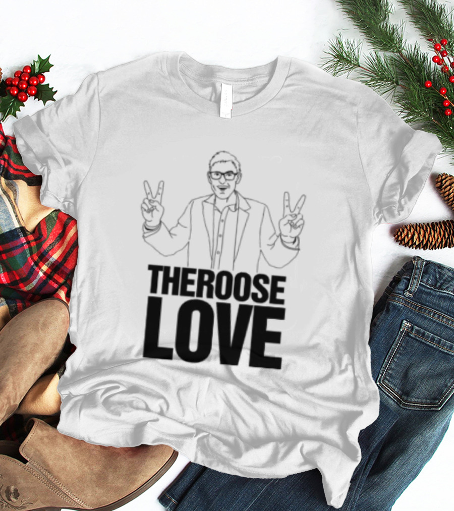 Choose Love Store Louis Theroux Choose Love Peace Sign Gesture T-Shirt