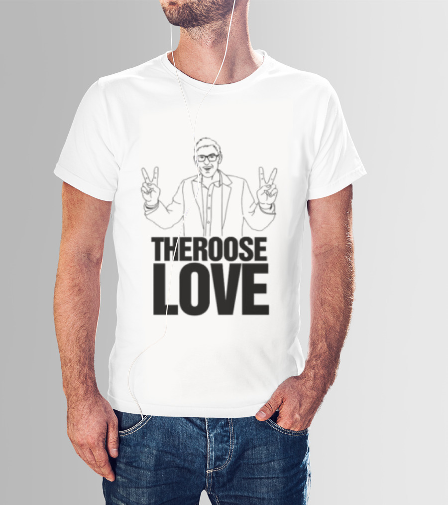 Choose Love Store Louis Theroux Choose Love Peace Sign Gesture T-Shirt