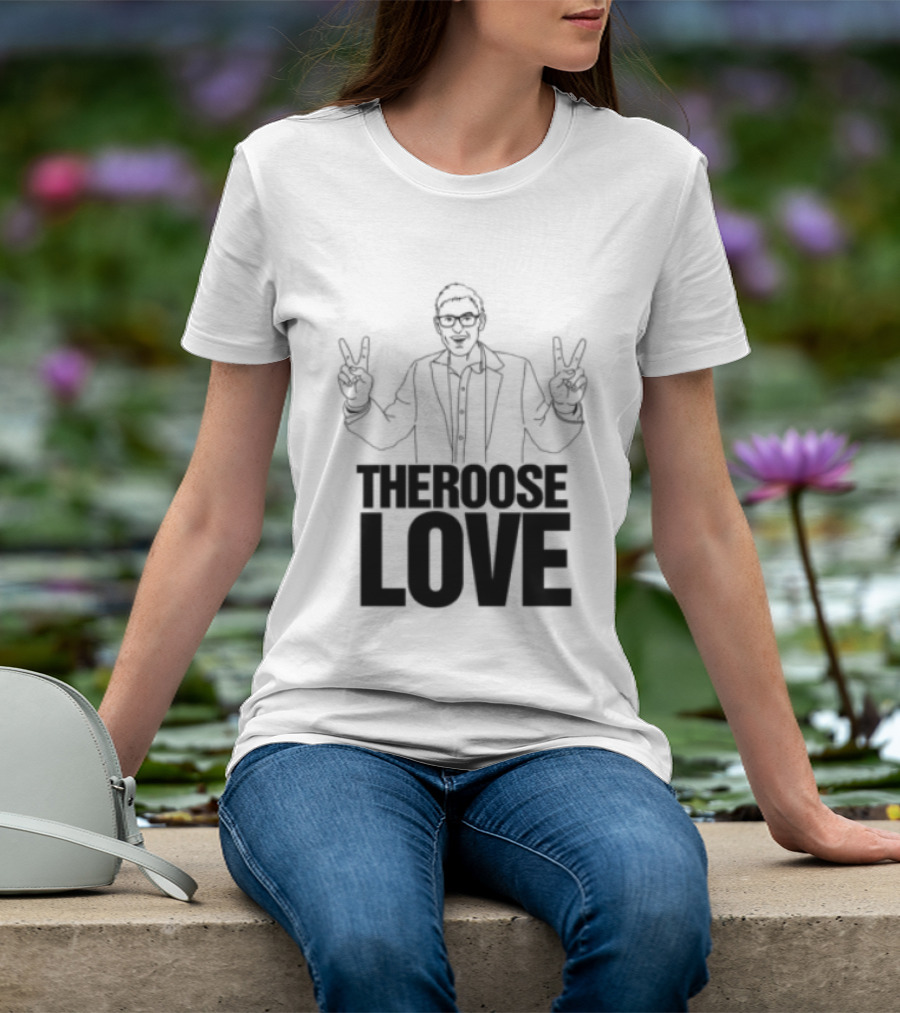 Choose Love Store Louis Theroux Choose Love Peace Sign Gesture T-Shirt