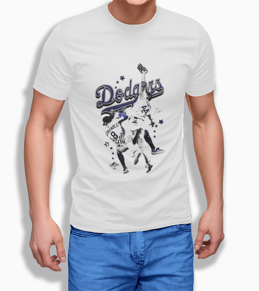 Enrique Hernandez Andy Pages Dodgers Stars Baseball Action T-Shirt
