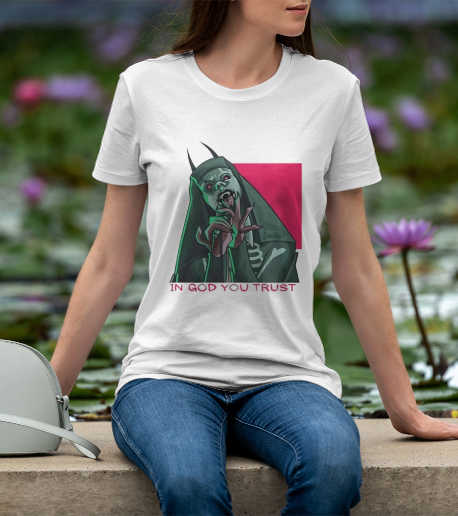 In God You Trust Demon Vocalist Metal Horror T-Shirt