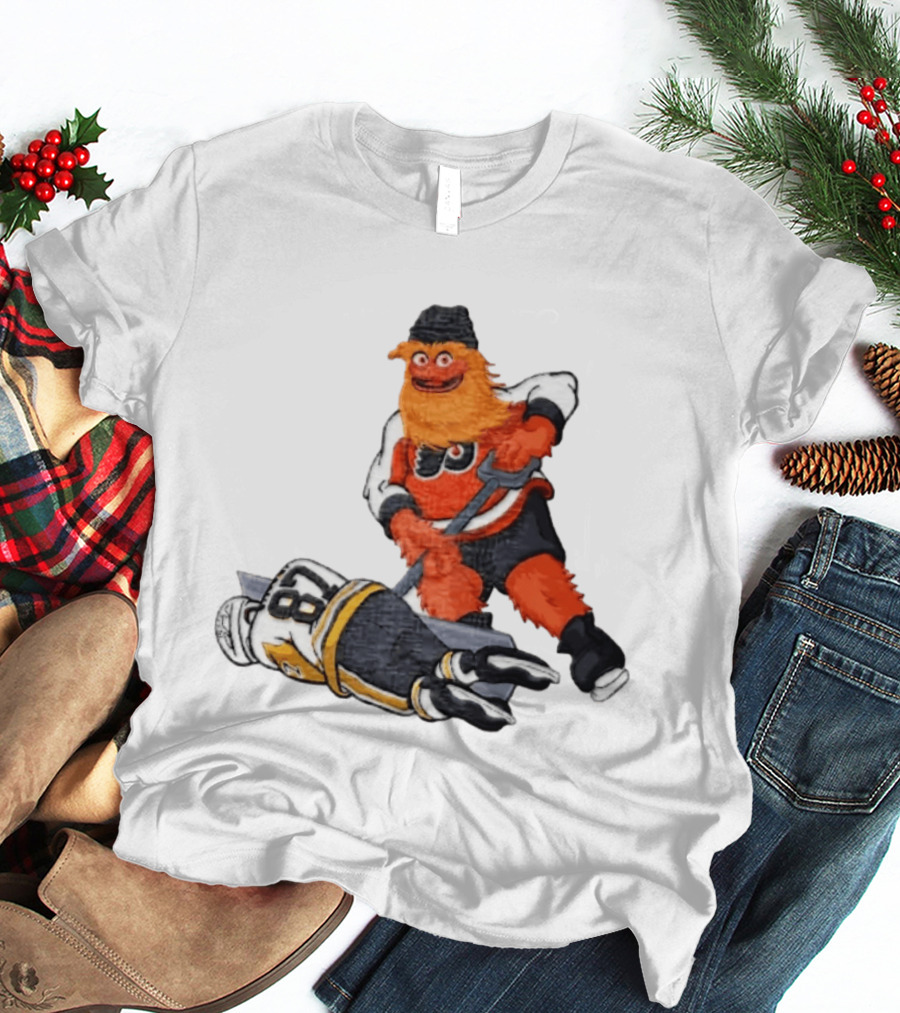Sidney Crosby Philadelphia Flyers Gritty NHL Pittsburgh Penguins Hockey T-Shirt