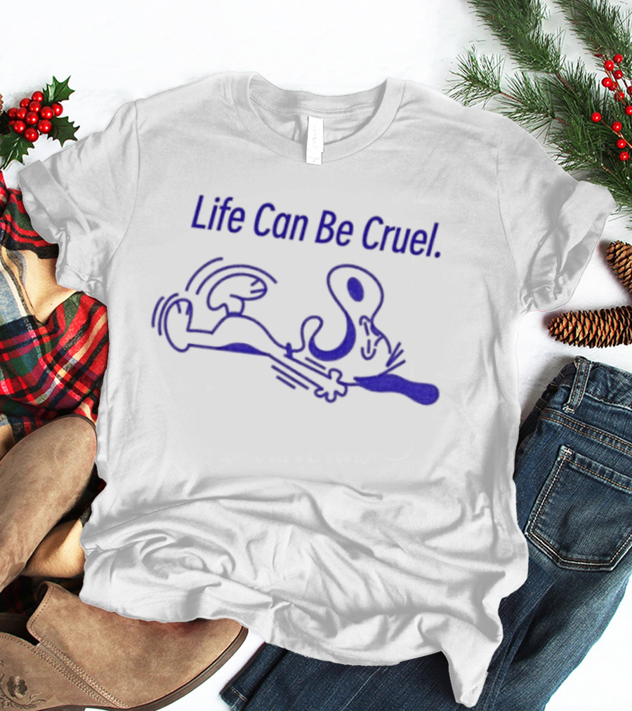 Snoopy Life Can Be Cruel Comic T-Shirt