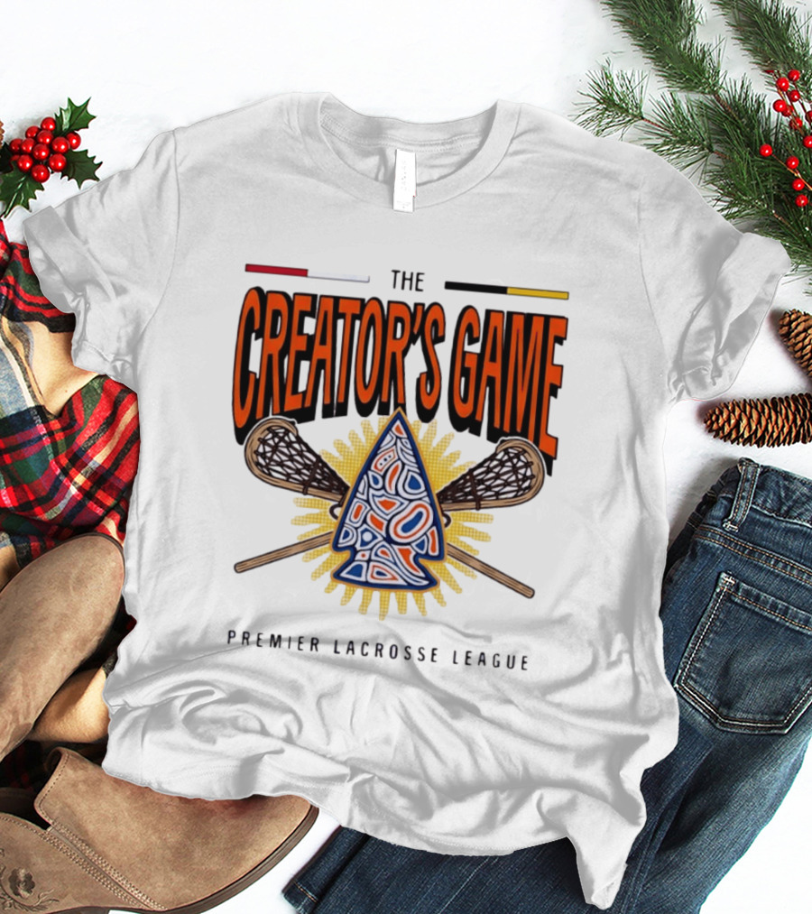 The Creator's Game Premier Lacrosse League Iconic Lacrosse Sticks T-Shirt