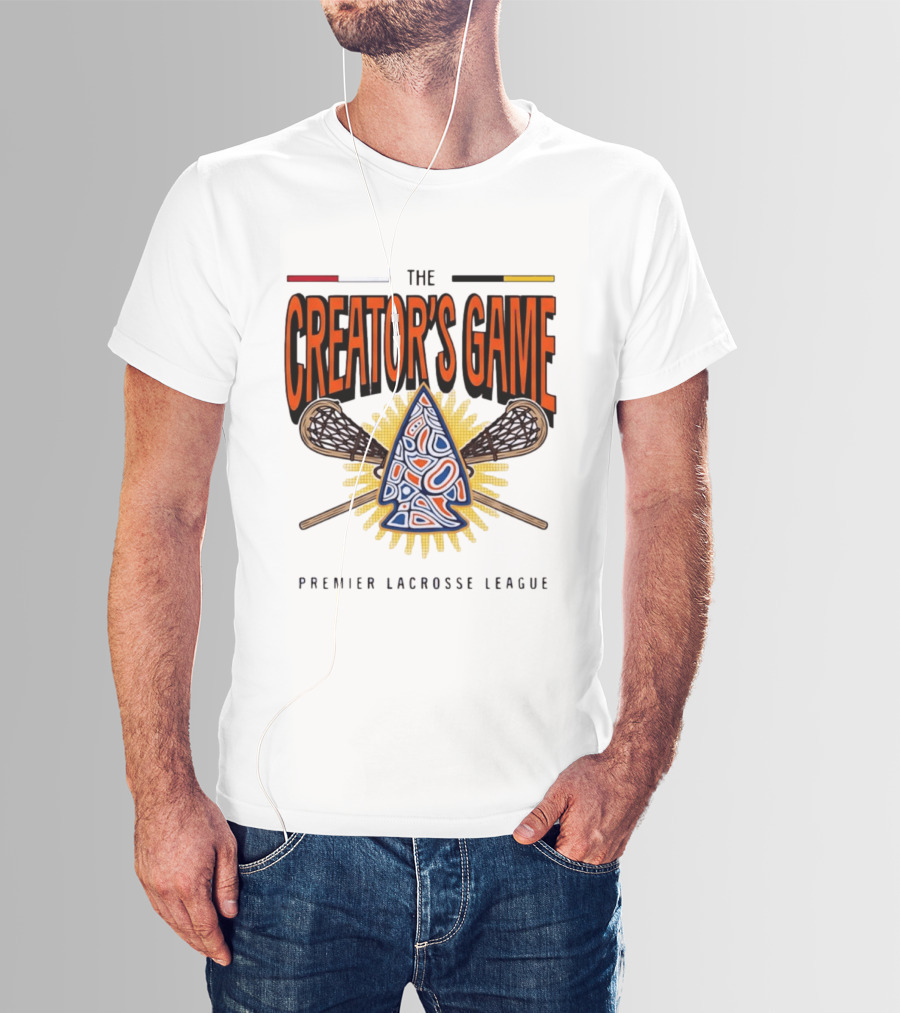 The Creator's Game Premier Lacrosse League Iconic Lacrosse Sticks T-Shirt