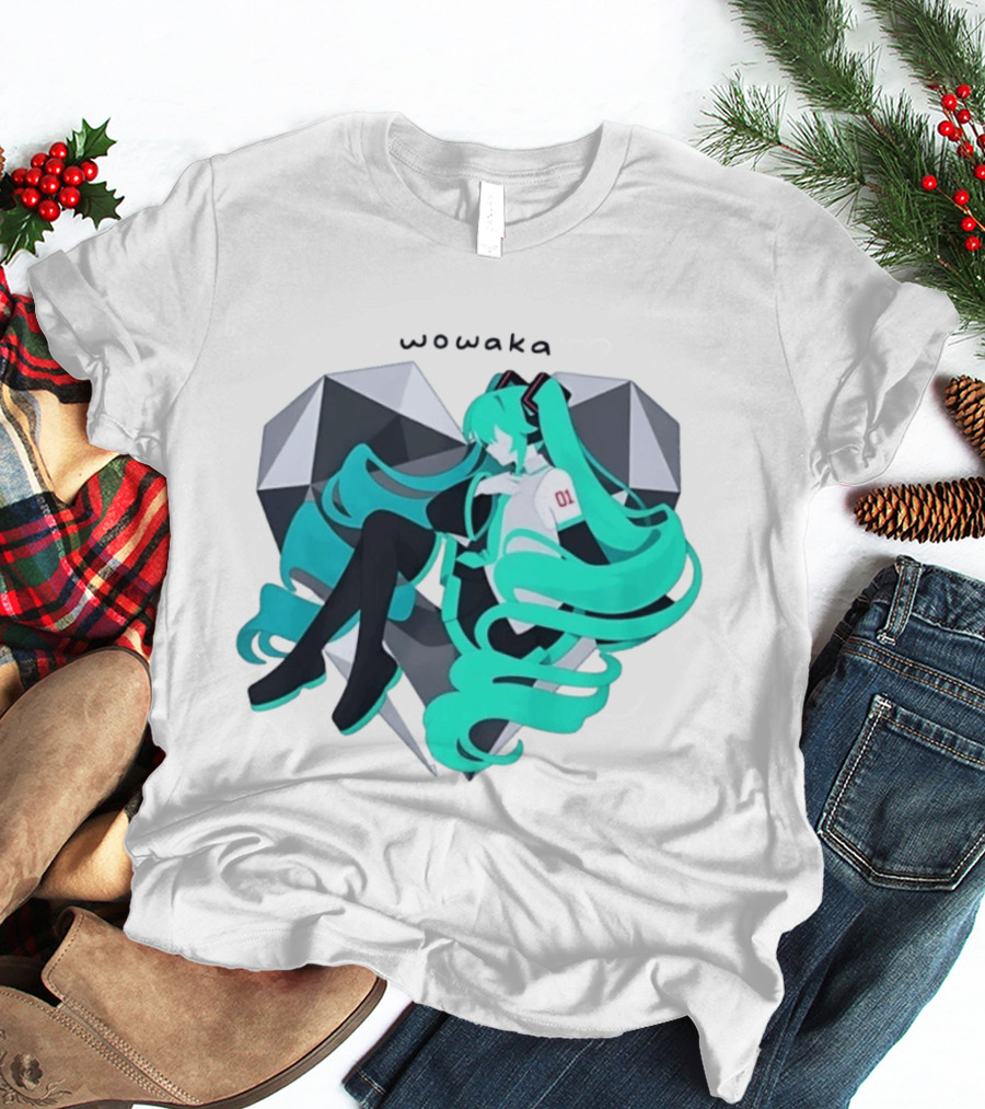 Wowaka 01 Hatsune Miku Heart Vocaloid Anime T-Shirt
