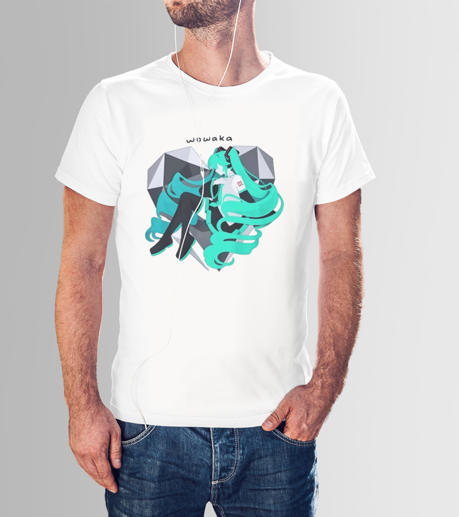 Wowaka 01 Hatsune Miku Heart Vocaloid Anime T-Shirt