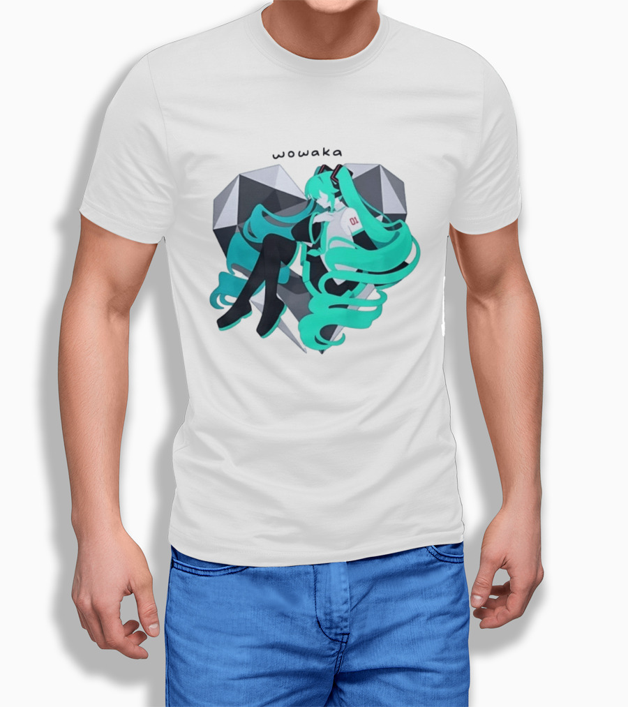 Wowaka 01 Hatsune Miku Heart Vocaloid Anime T-Shirt