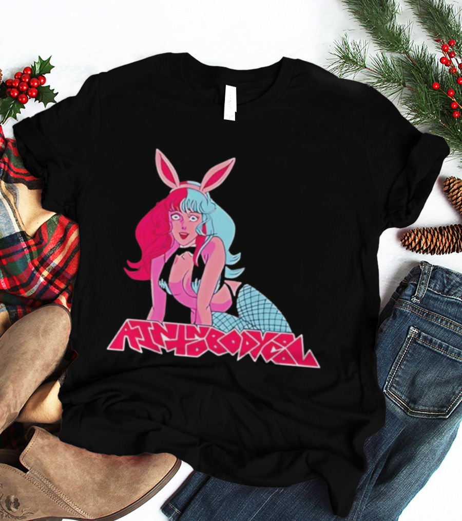 Ain't Nobody Anime Aesthetic Bunny Girl Vibrant Neon T-Shirt