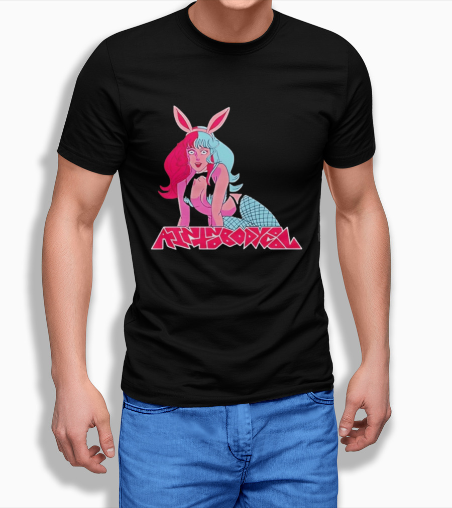 Ain't Nobody Anime Aesthetic Bunny Girl Vibrant Neon T-Shirt