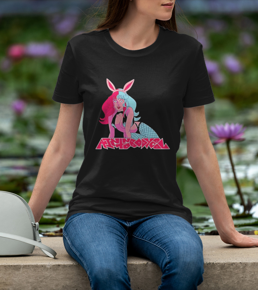 Ain't Nobody Anime Aesthetic Bunny Girl Vibrant Neon T-Shirt