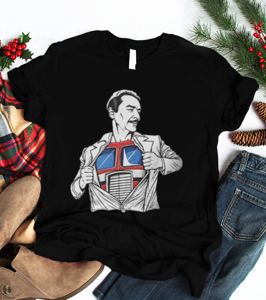Optimus Prime Transformers Hidden Chest Transformation Reveal T-Shirt