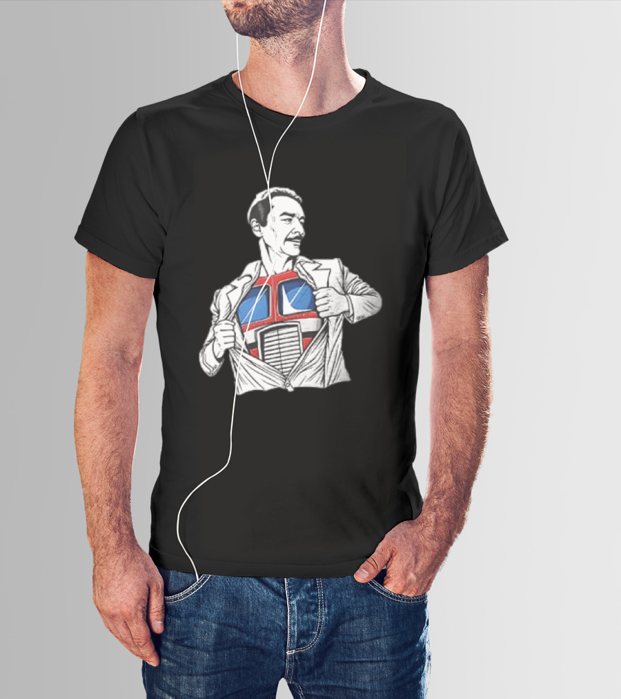 Optimus Prime Transformers Hidden Chest Transformation Reveal T-Shirt