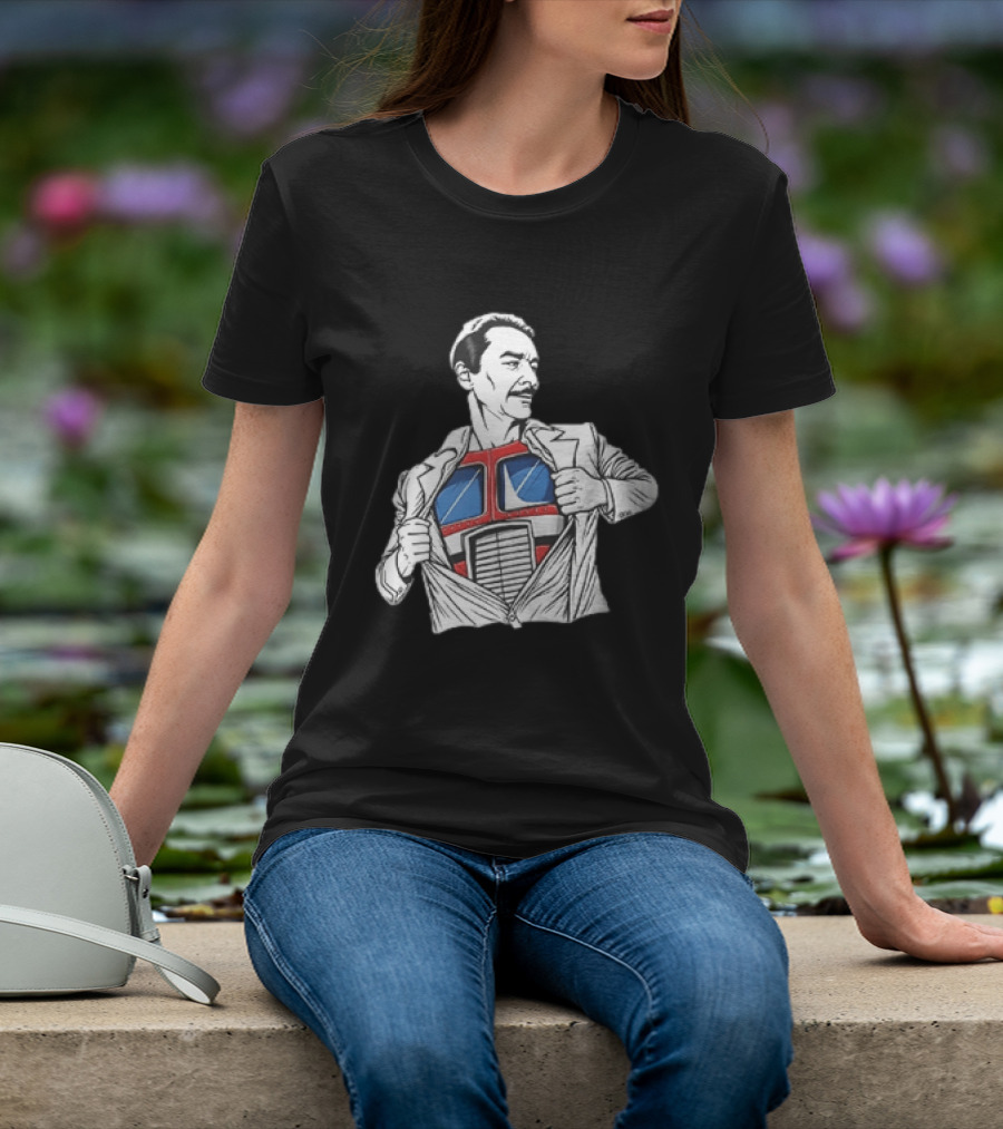 Optimus Prime Transformers Hidden Chest Transformation Reveal T-Shirt