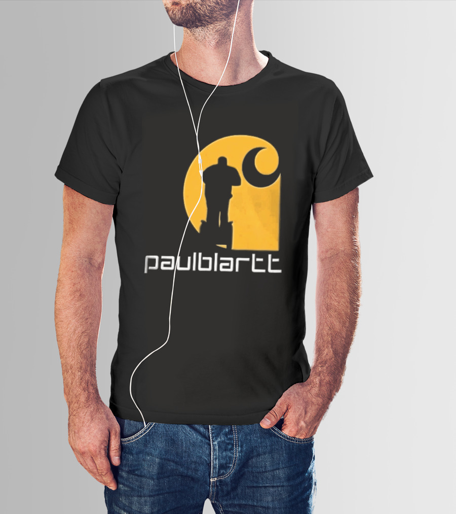 Paulblartt Security Guard Segway Yellow Swirl T-Shirt