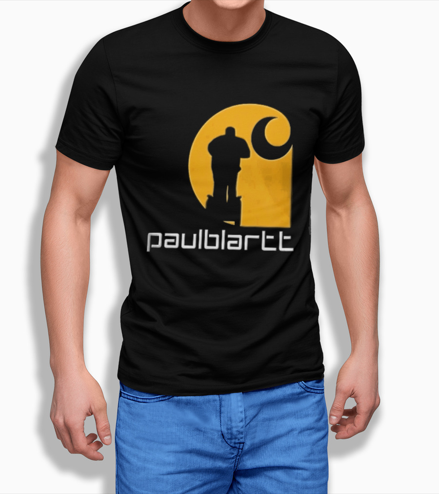Paulblartt Security Guard Segway Yellow Swirl T-Shirt