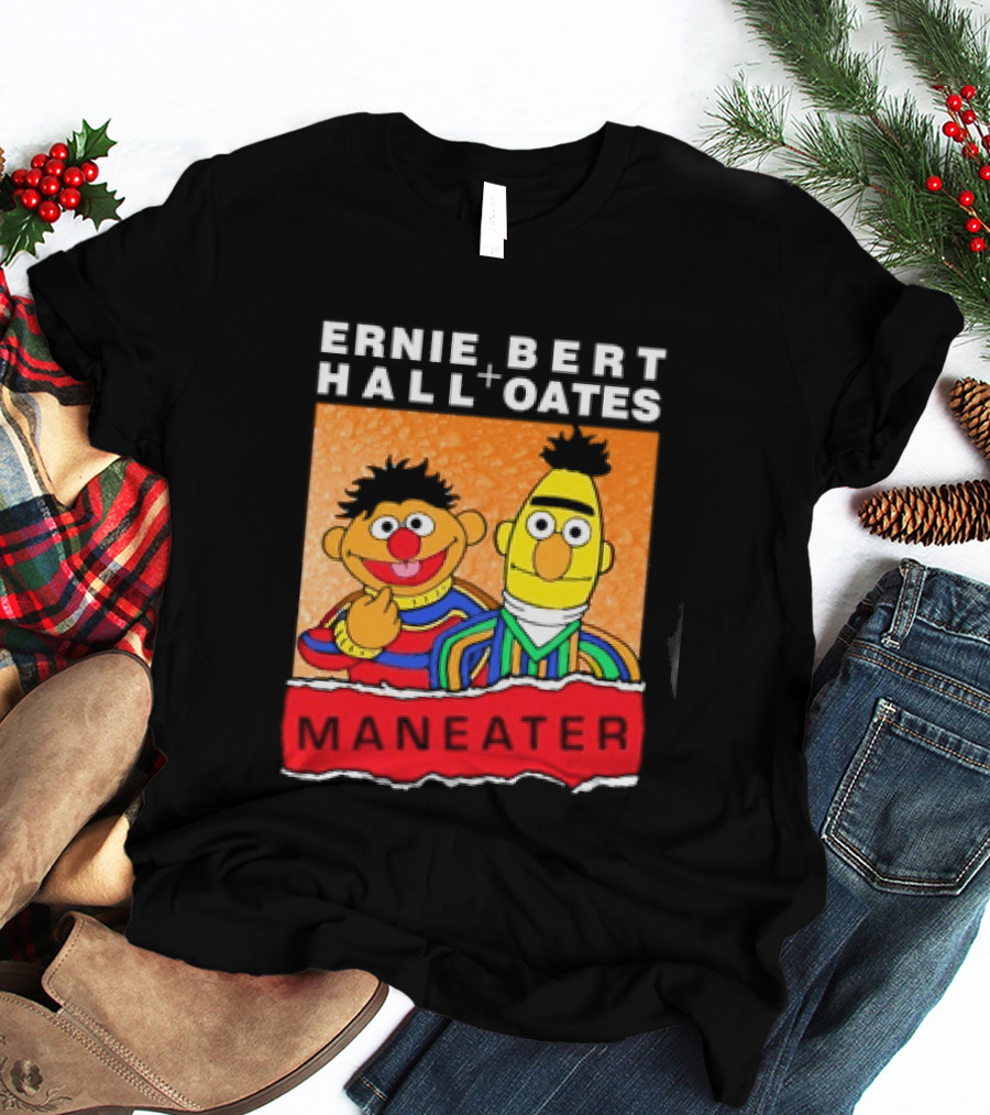 Ernie Bert Hall Oates Maneater Muppets T-Shirt