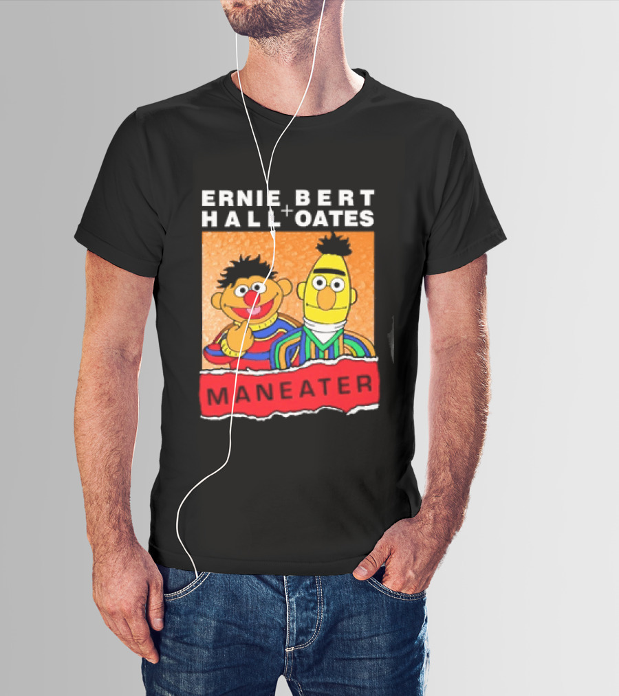 Ernie Bert Hall Oates Maneater Muppets T-Shirt
