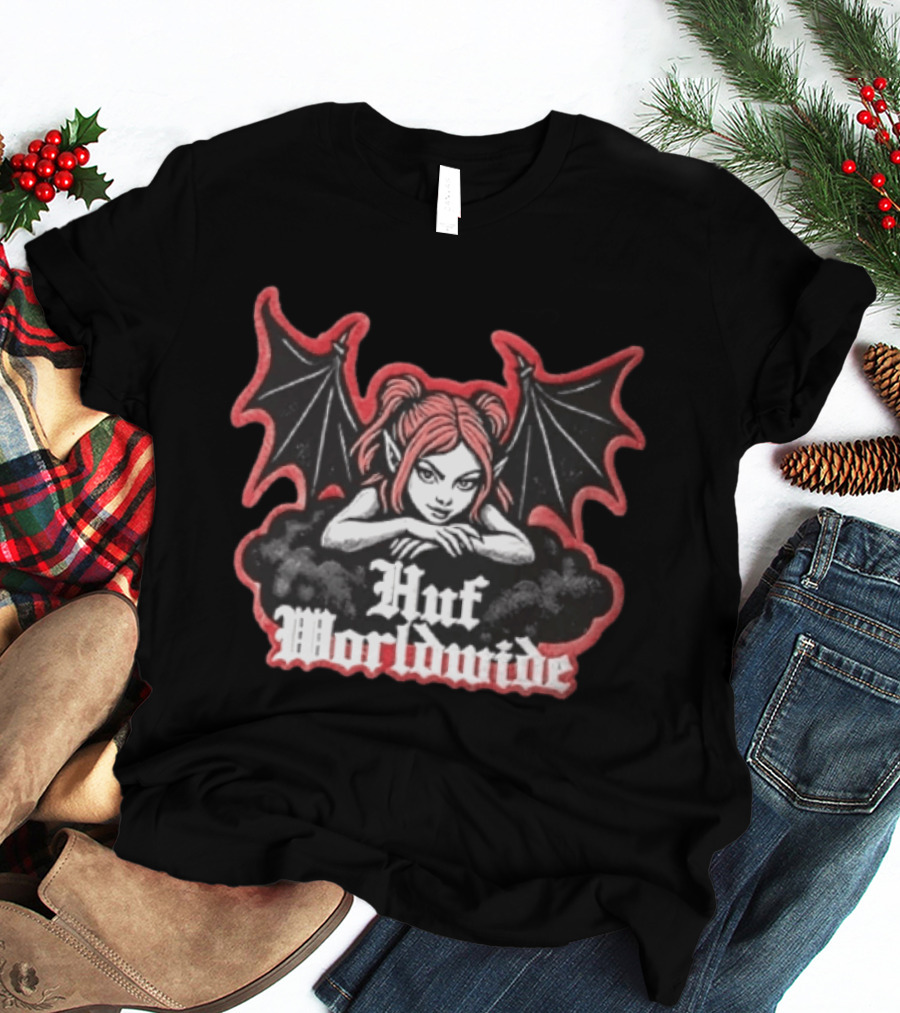 Huf Worldwide Succubus Girl Gothic Fantasy T-Shirt