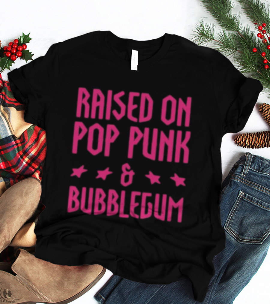 Raised On Pop Punk And Bubblegum Stars Summer Brothers Store 5Sos T-Shirt