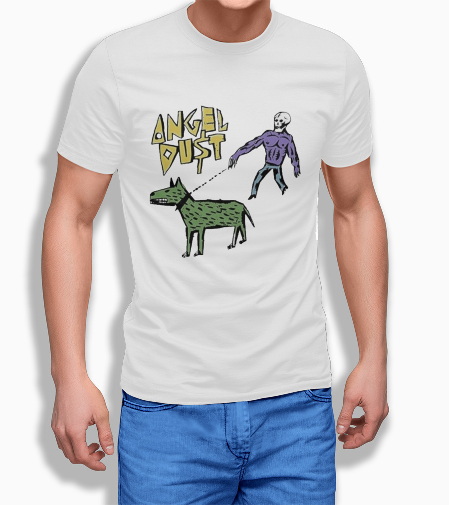 Angel Dust Skeleton Walking Dog T-Shirt