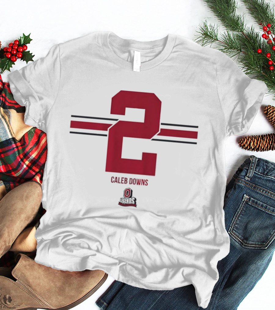 Caleb Downs Number 2 Ohio State Buckeyes Football Legends T-Shirt