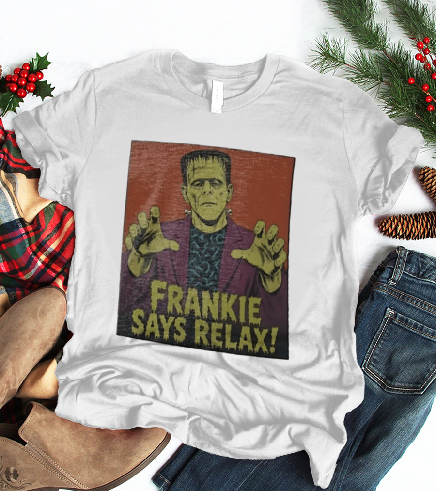 Frankenstein Frankie Says Relax Vintage Horror T-Shirt