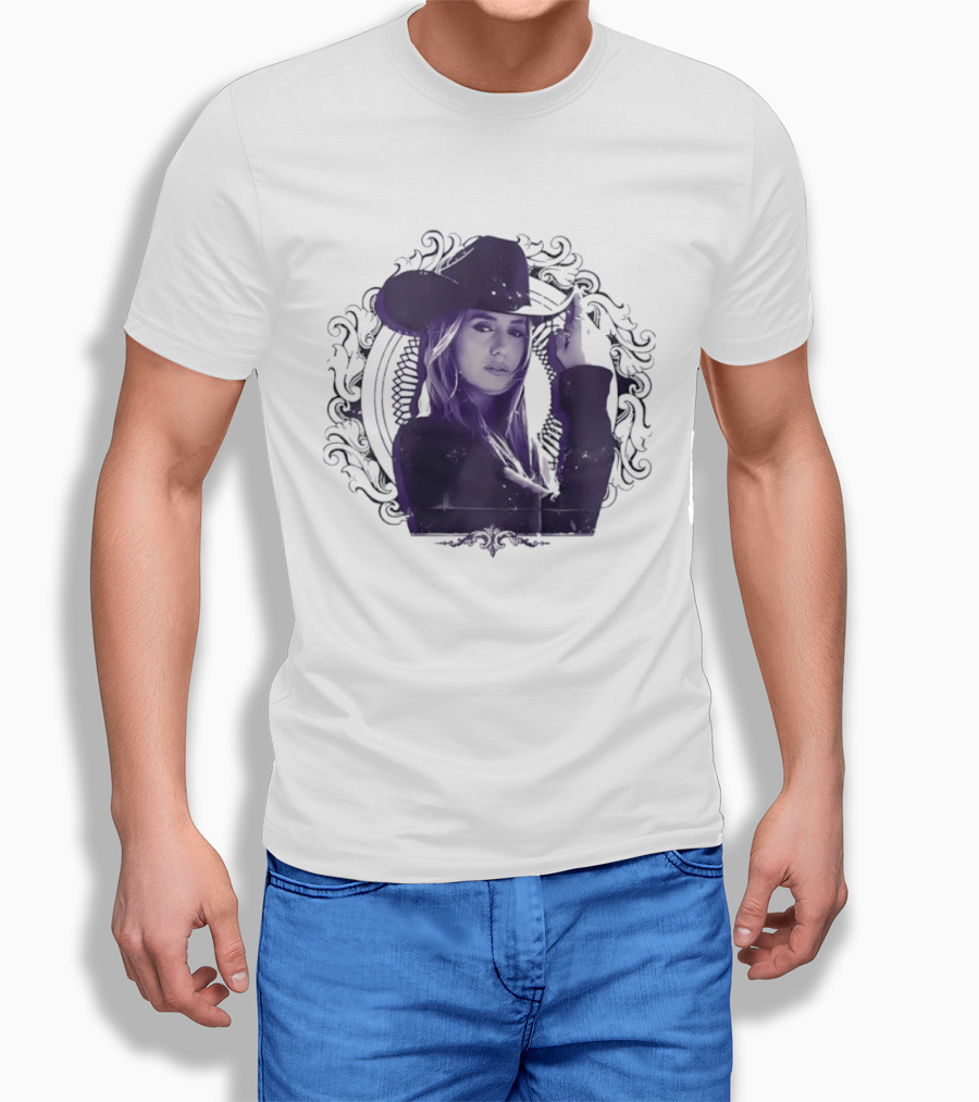 Lainey Wilson Distressed Western Style Country Music Hat T-Shirt