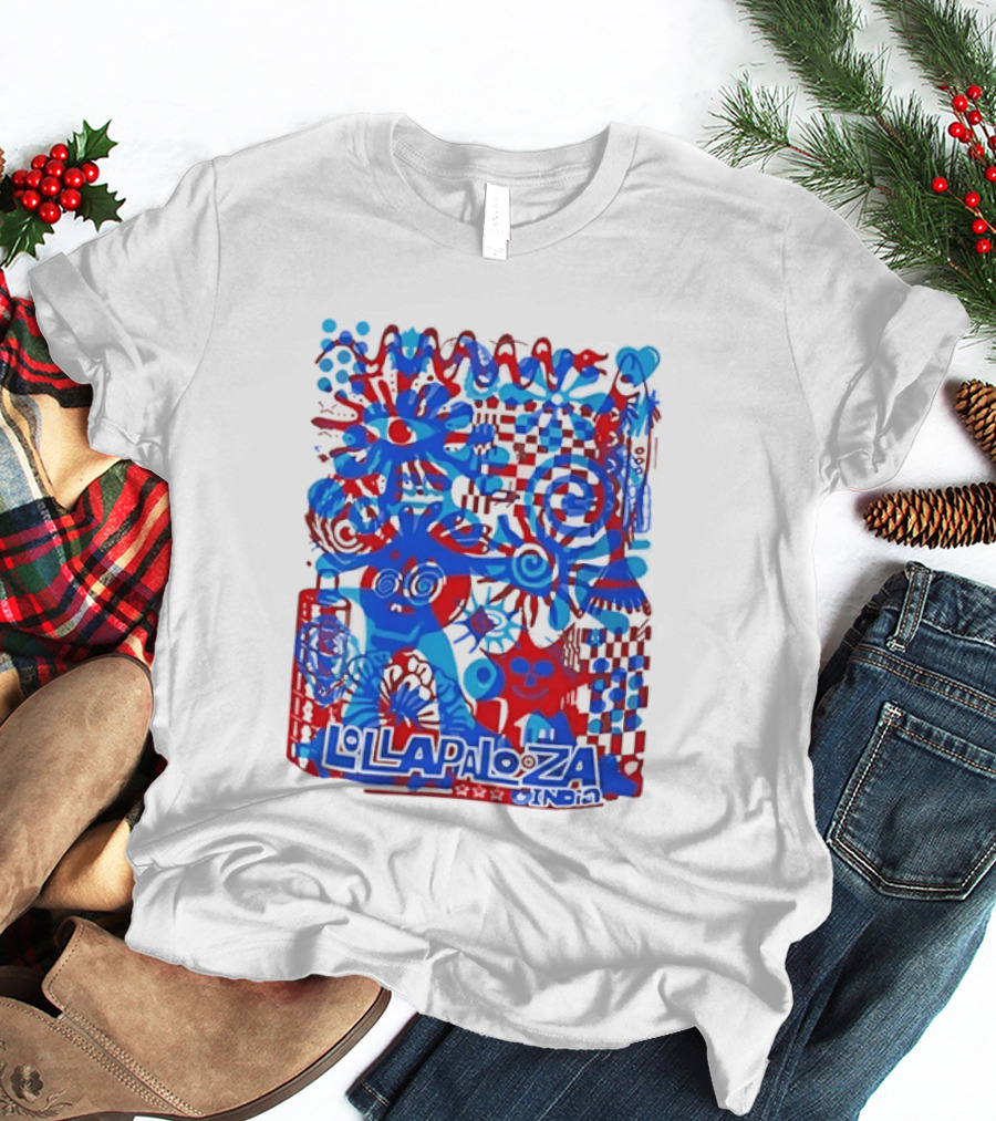 Lollapalooza India Festival Live Music Concert Vibrant Symbolic T-Shirt
