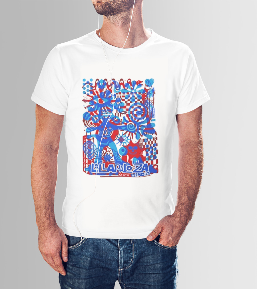 Lollapalooza India Festival Live Music Concert Vibrant Symbolic T-Shirt