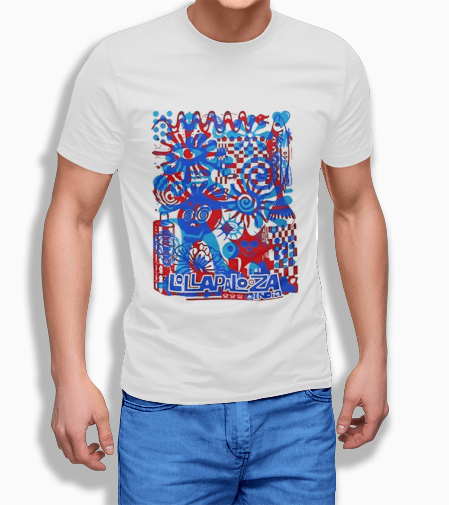 Lollapalooza India Festival Live Music Concert Vibrant Symbolic T-Shirt