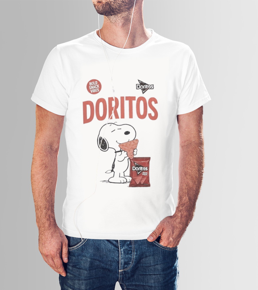 Snoopy Doritos Snack Vibes With Peanuts Cartoon T-Shirt