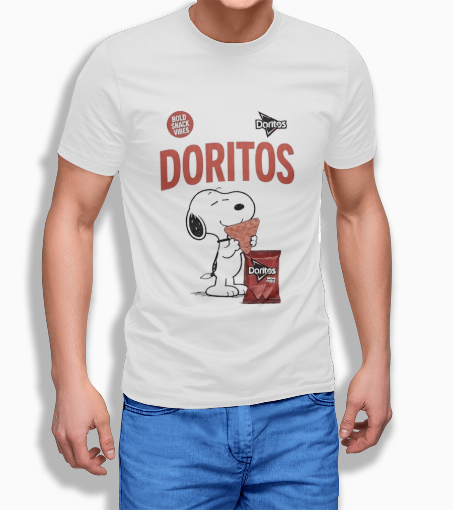 Snoopy Doritos Snack Vibes With Peanuts Cartoon T-Shirt